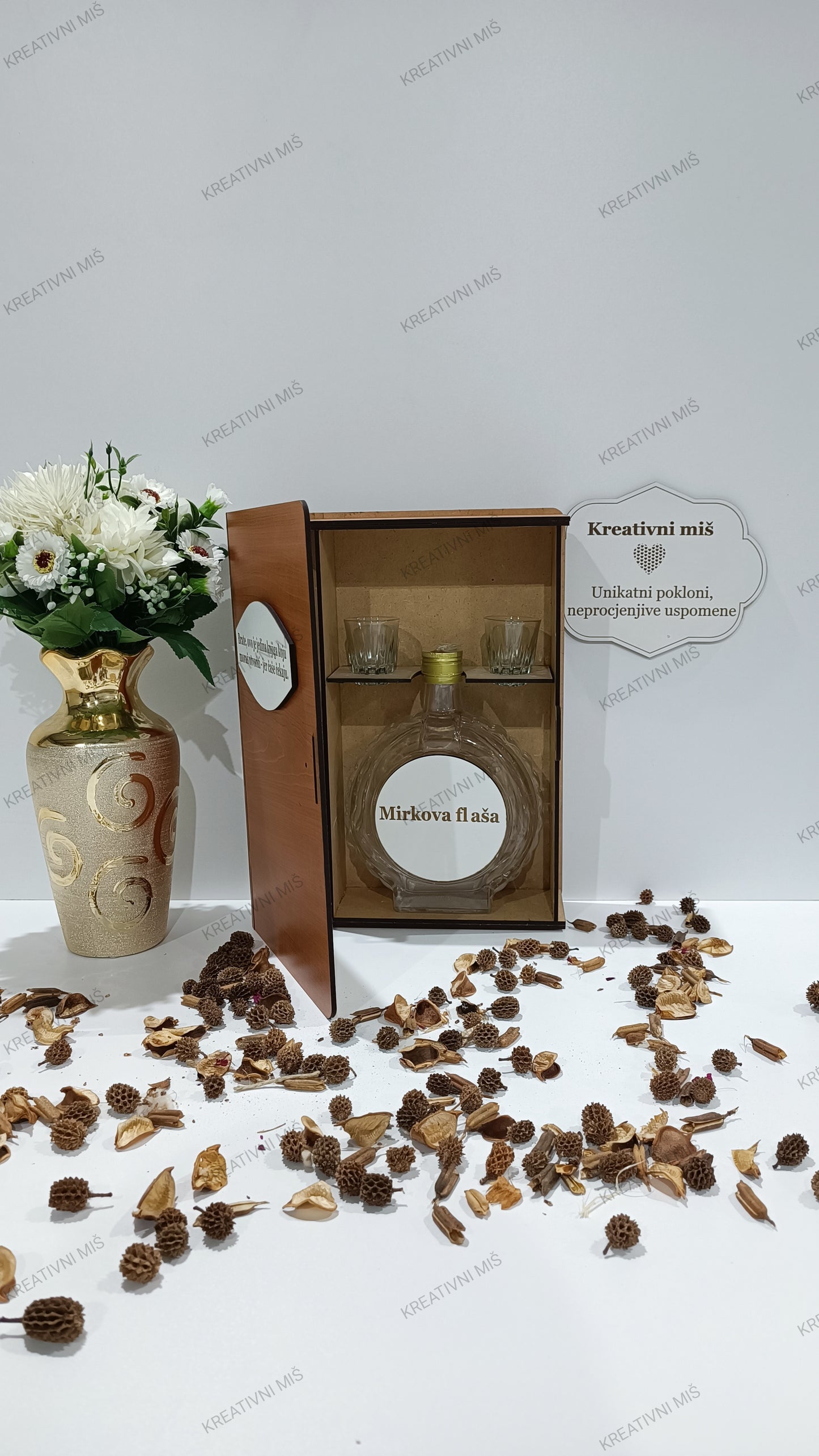 Drvena knjiga - poklon set #DKPS005