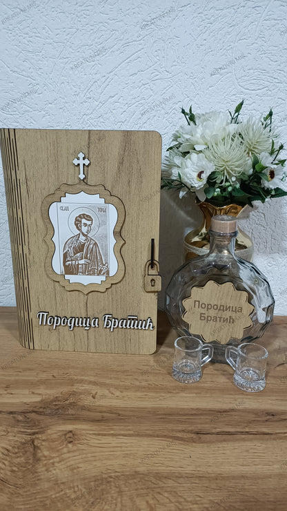 Drvena knjiga - poklon set #DKPS013