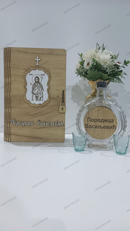 Drvena knjiga - poklon set #DKPS022