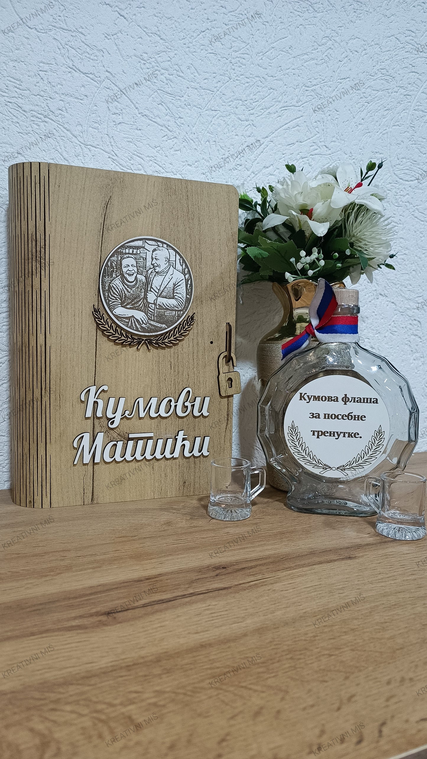 Drvena knjiga - poklon set #DKPS024