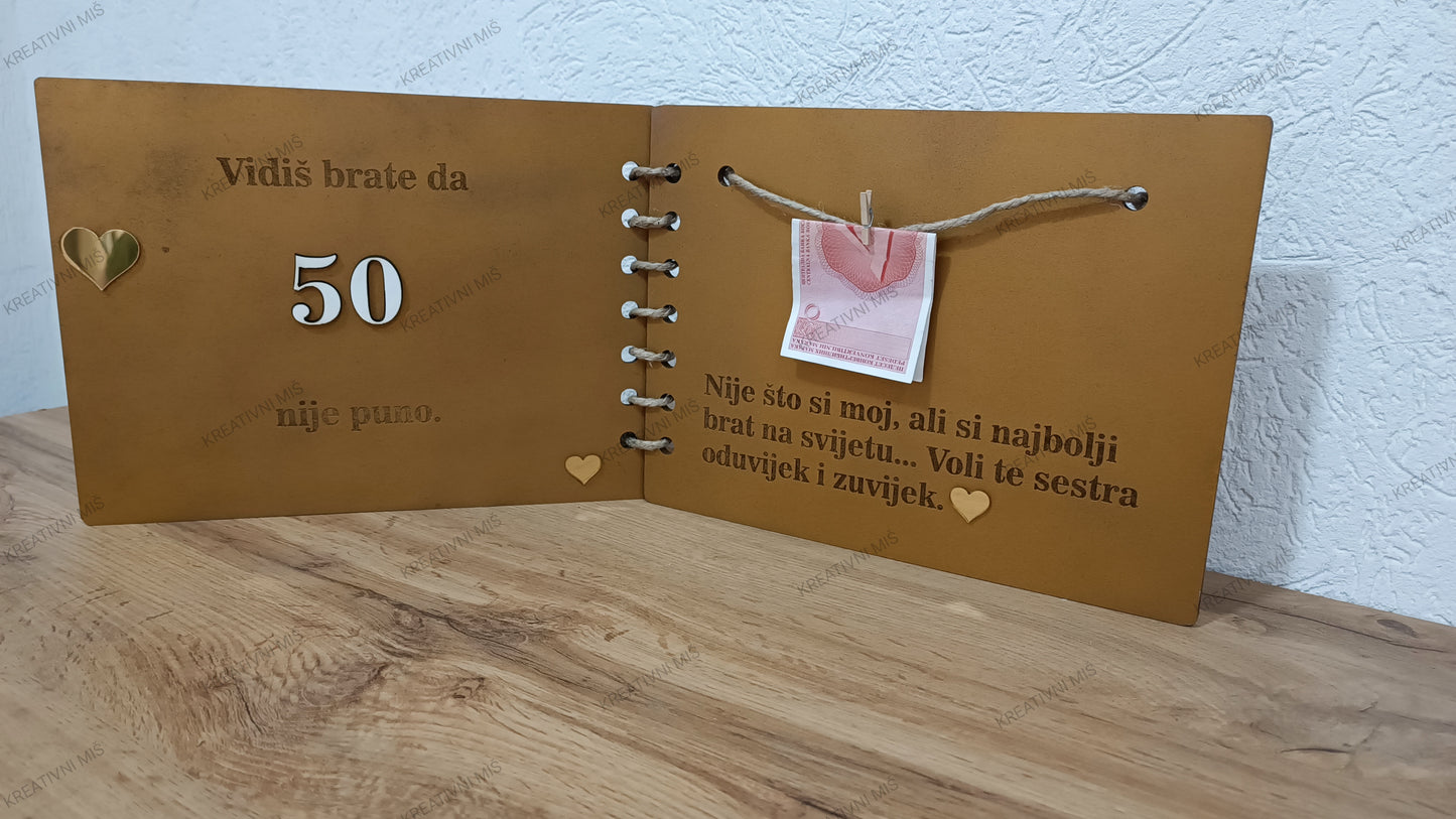 Drvena čestitka #DČ001