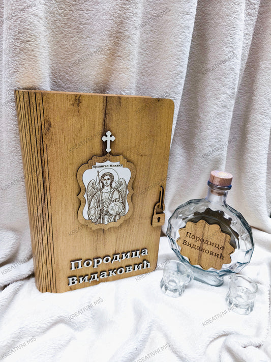 Drvena knjiga - poklon set #DKPS032